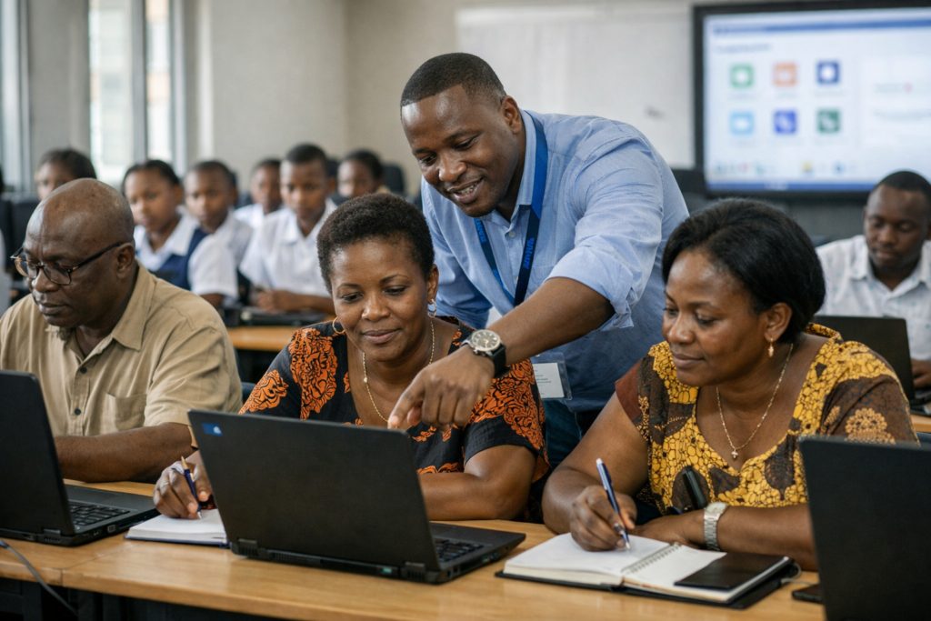 Formation d’enseignants africains à l’utilisation des outils numériques en salle de classe moderne en RDC